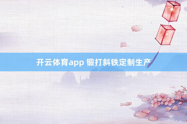 开云体育app 锻打斜铁定制生产